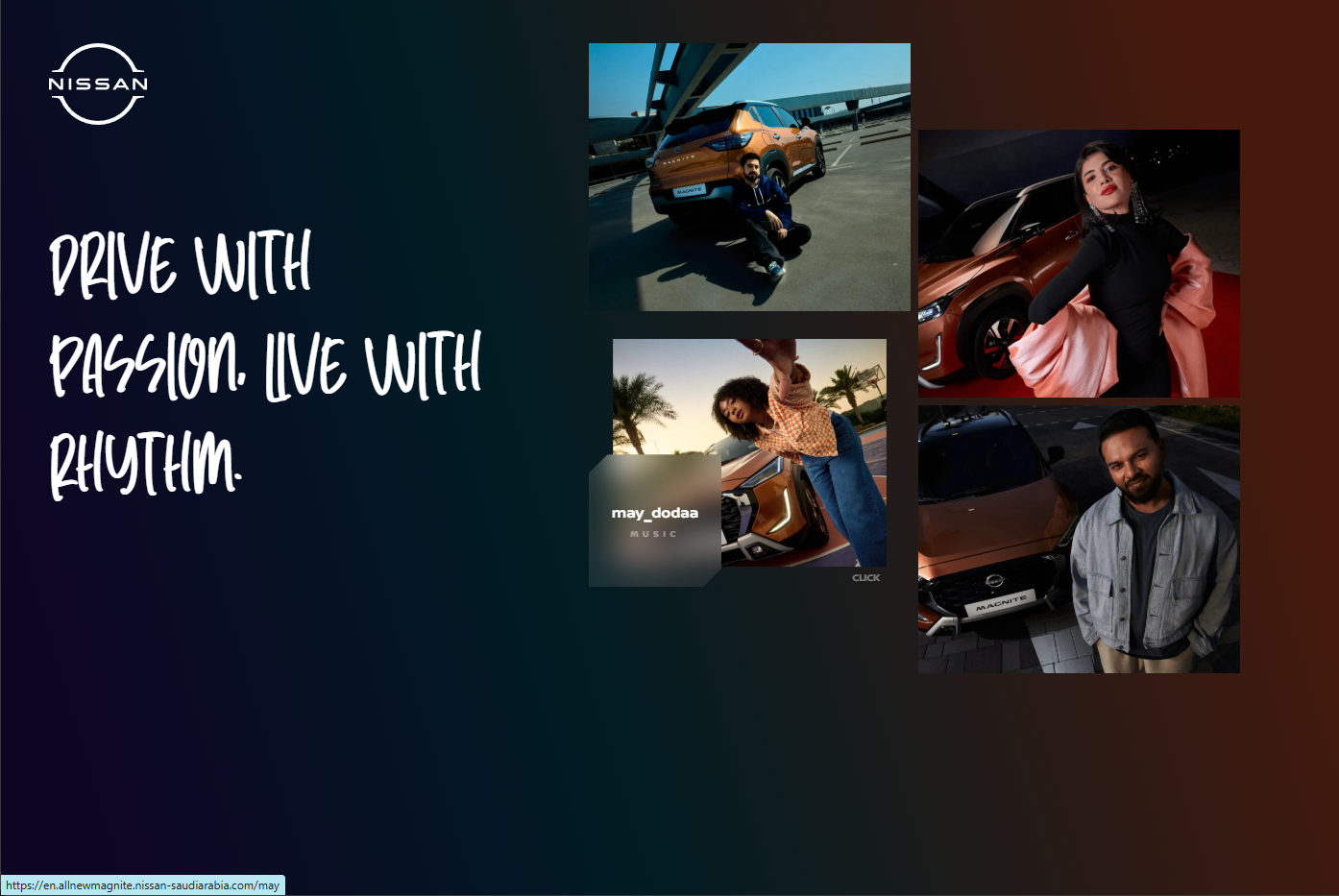 Nissan Magnite Microsite screenshot