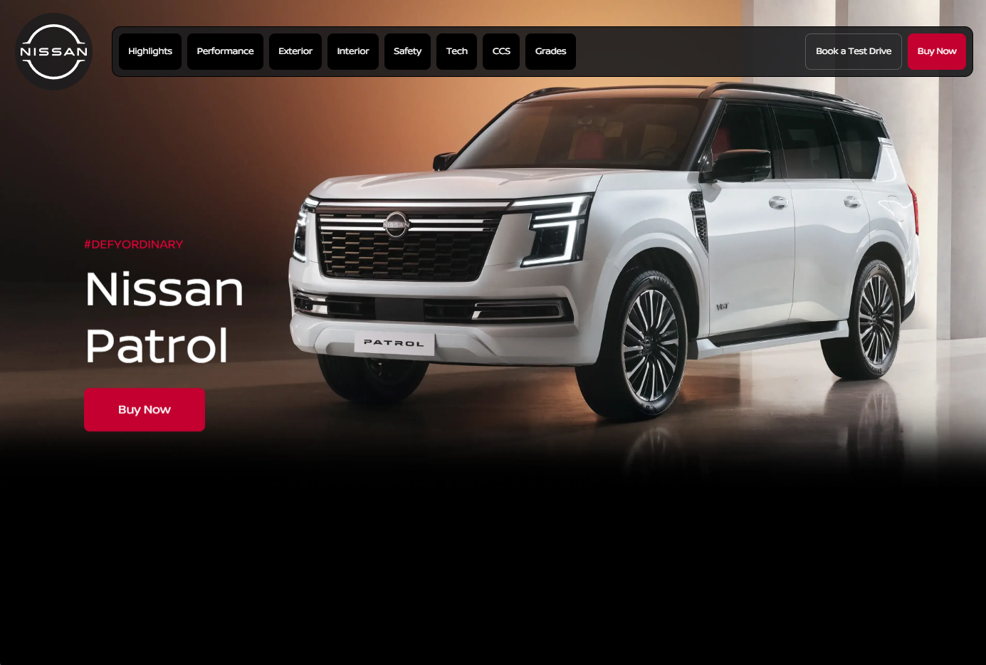 Nissan New Patrol Launch Platform screenshot